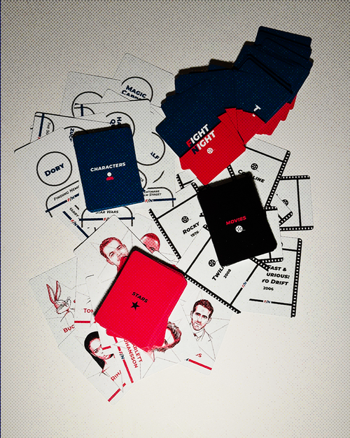 FIGHT NIGHT Movie Debate Card Game