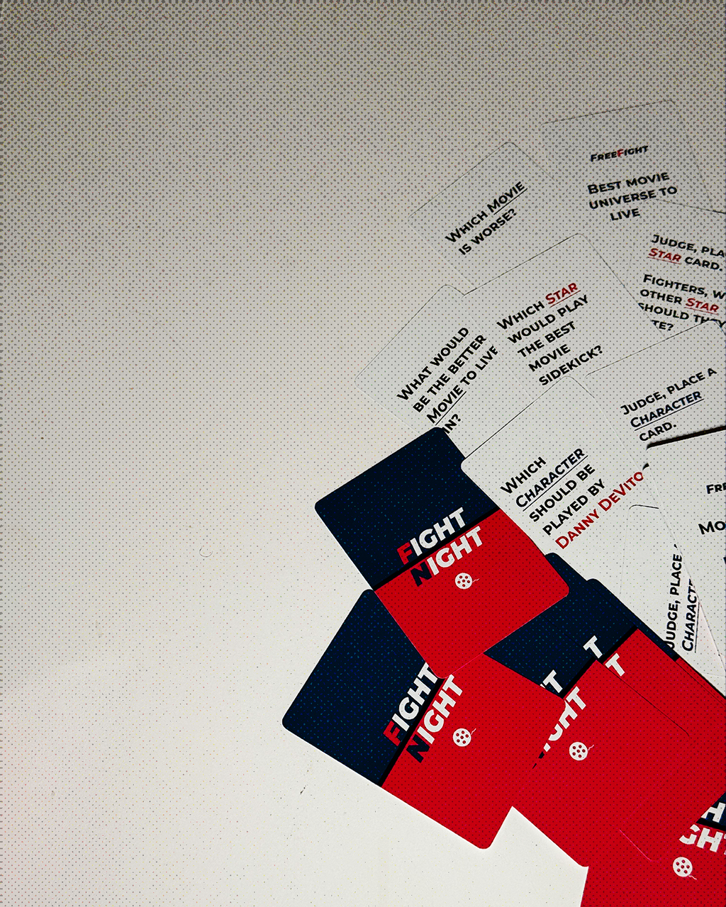 FIGHT NIGHT Movie Debate Card Game